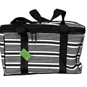 LAST DAY AVAILABLE 8/1/25  NWOT Kate Spade Black and White Striped Tote Bag